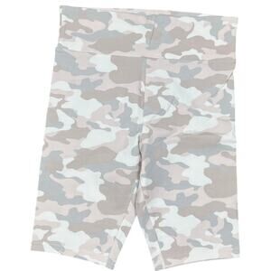 Wild Fable Women's White Camo High-Rise Bike Shorts- Size Medium - NWT